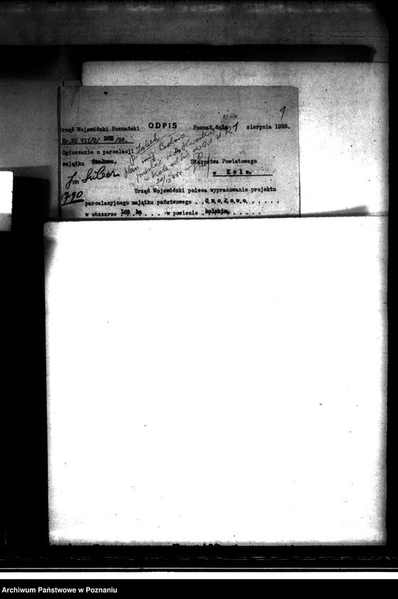 image.from.unit.number "Postępowanie techniczne przy parcelacji majątku Czołowo powiatu kaliskiego"