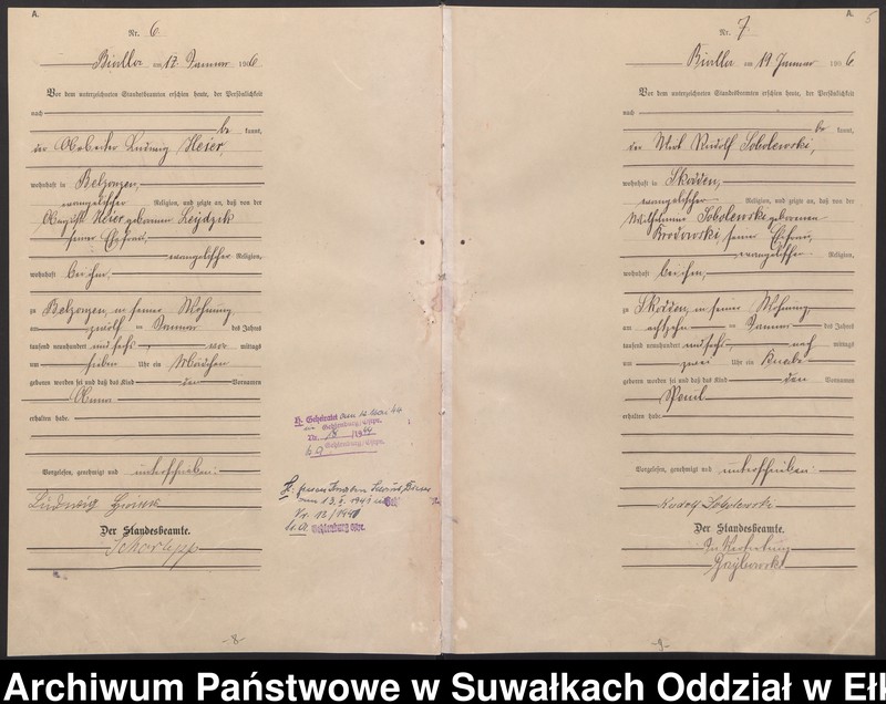 image.from.unit.number "Geburts-Haupt-Register des Königlichen Preussischen Standes-Amtes Bialla Kreis Johannisburg"