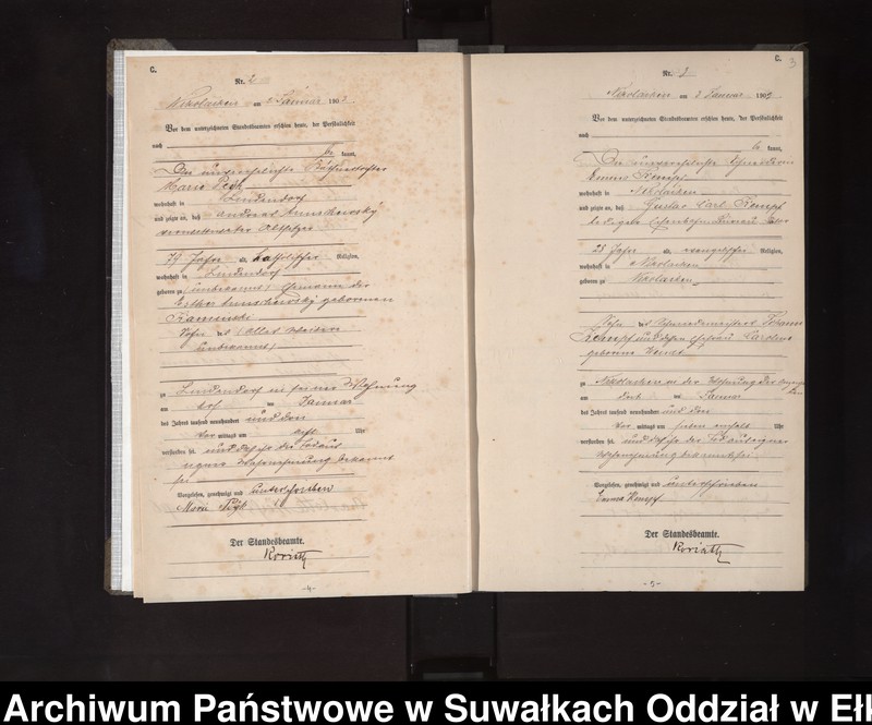 image.from.unit.number "Sterbe-Haupt-Register des Königlichen Preussischen Standes-Amtes Nikolaiken Kreis Sensburg"