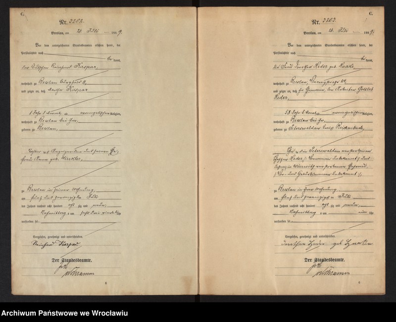 image.from.unit.number "Sterbe-Haupt-Register Breslau I 1889 Band 9"