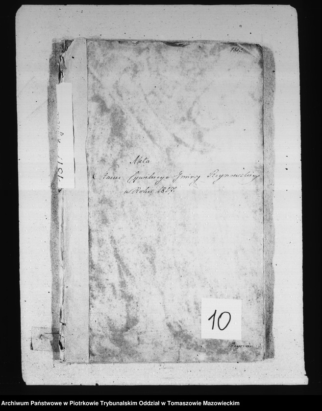 Obraz z jednostki "Akta Stanu Cywilnego Gminy Regnowskiey Roku 1817"