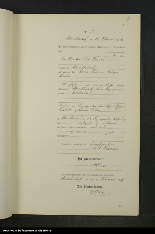 image.from.unit.number "Sterbe-Neben-Register Nr 1 - 23"