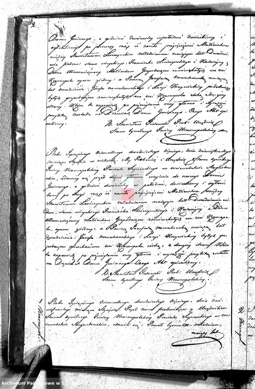 image.from.unit.number "Akta Zaślubionych Gminy Krasnopolskiey R-ku 1823. Powiat Seyneński. Województwo Augstowskie."
