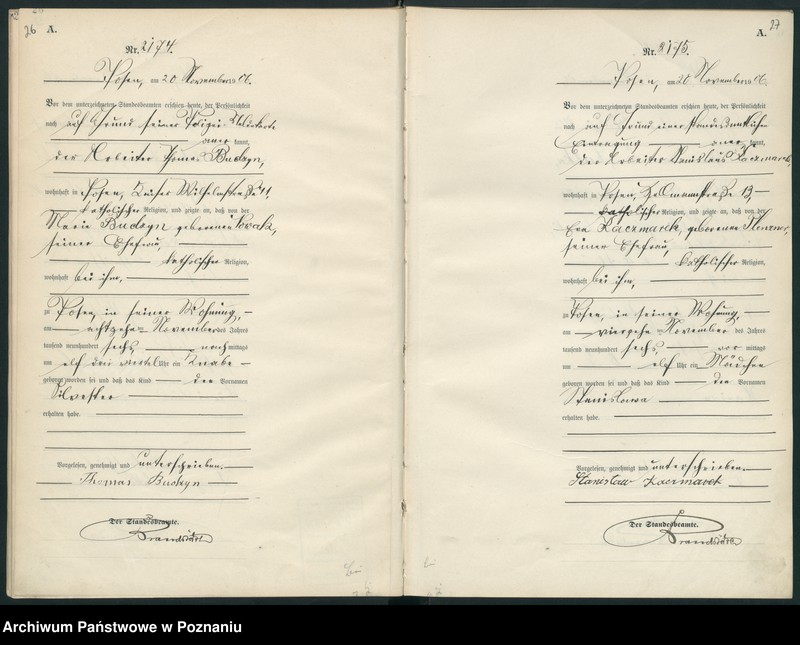 Obraz 16 z jednostki "Księga miejscowa urodzeń"