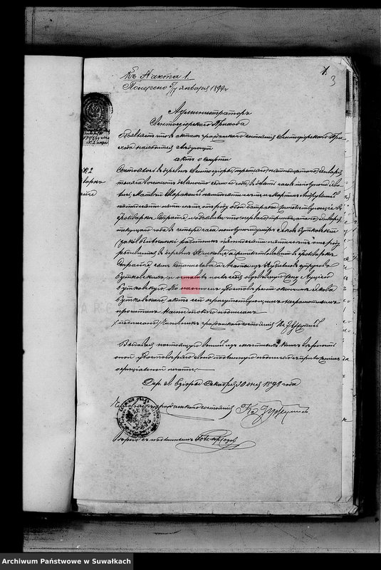 image.from.unit.number "Dokumenty k aktam brakosočetavšichsja Serejskago Rimsko-Katoličeskago prichoda za 1899 god"