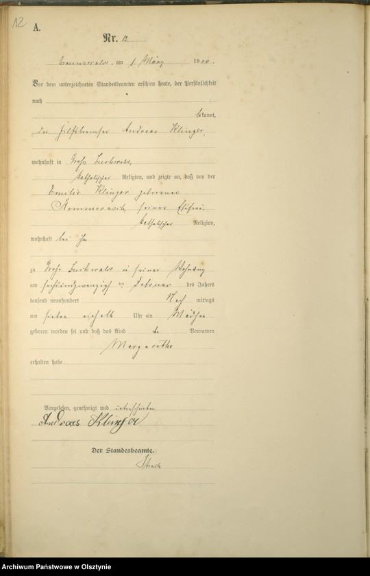 image.from.unit.number "Geburts-Haupt-Register Nr 1 - 78"