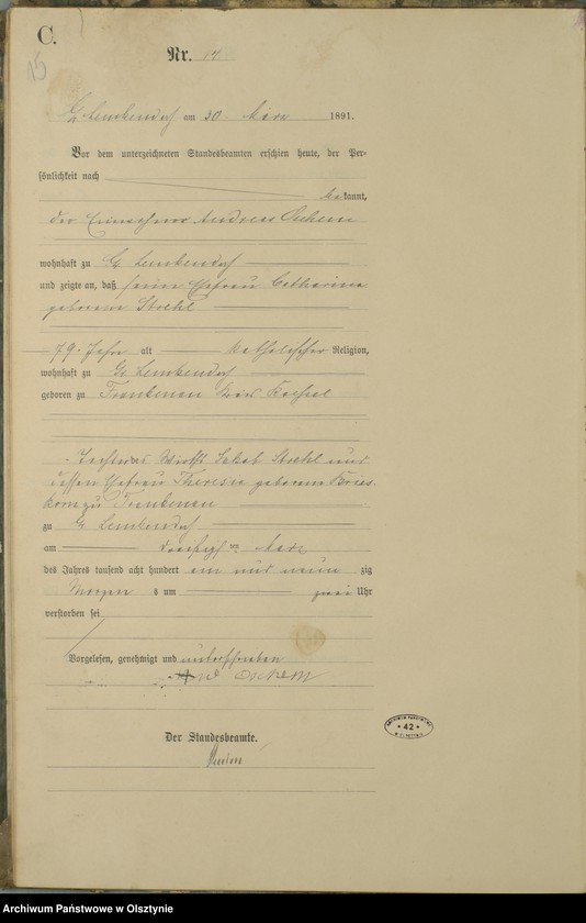 image.from.unit.number "Sterbe-Haupt-Register Nr 1 - 47"