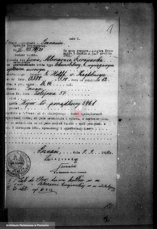 Obraz 5 z jednostki "Młyn i olejarnia we wsi Ruda pow. obornicki, własność. L. Rosochowicz nr woj. 2461"