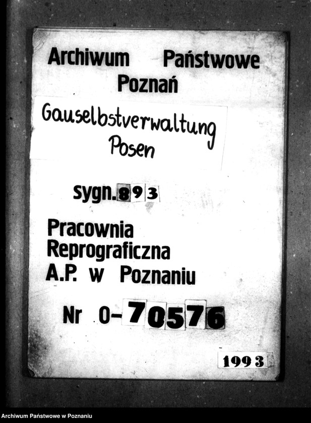 Obraz 1 z jednostki "Schriftwechsel mit der Deutsche Arbeiters Front [Korespondencja w sprawie zbiorowego żywienia]."