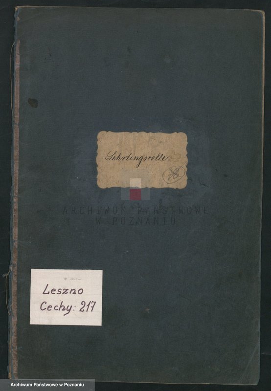 Obraz 1 z jednostki "Lehrlingsrolle für die Schneiderinnung in Lissa. [Rejestr uczniów - data wstąpienia w naukę i rok wyzwolenia]"