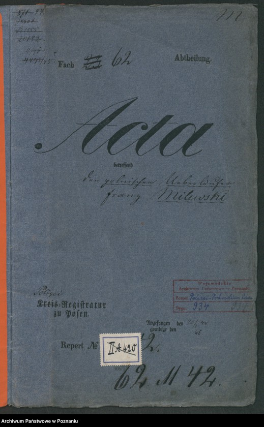 Obraz 2 z jednostki "A. betr. Franz Milewski"