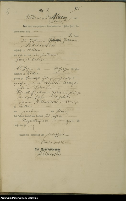 image.from.unit.number "Sterbe-Haupt-Register Nr 1 - 32"