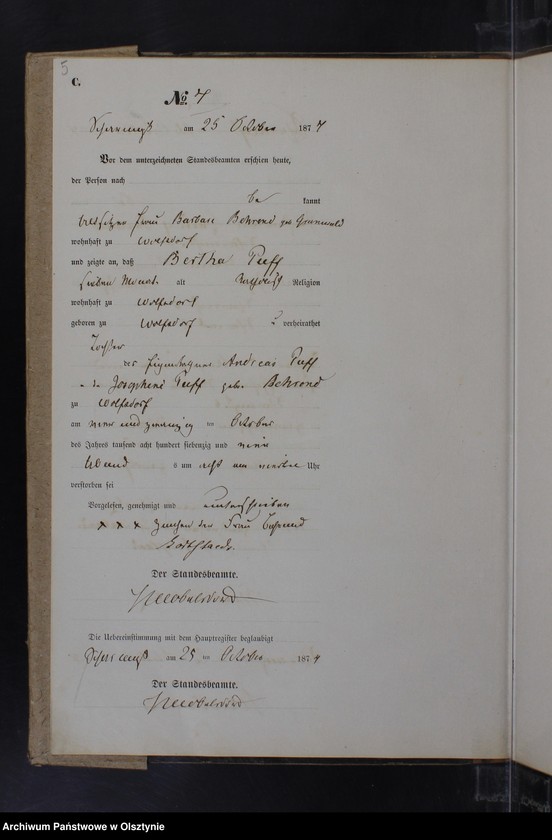 image.from.unit.number "Sterbe-Neben-Register Nr 1 - 23"