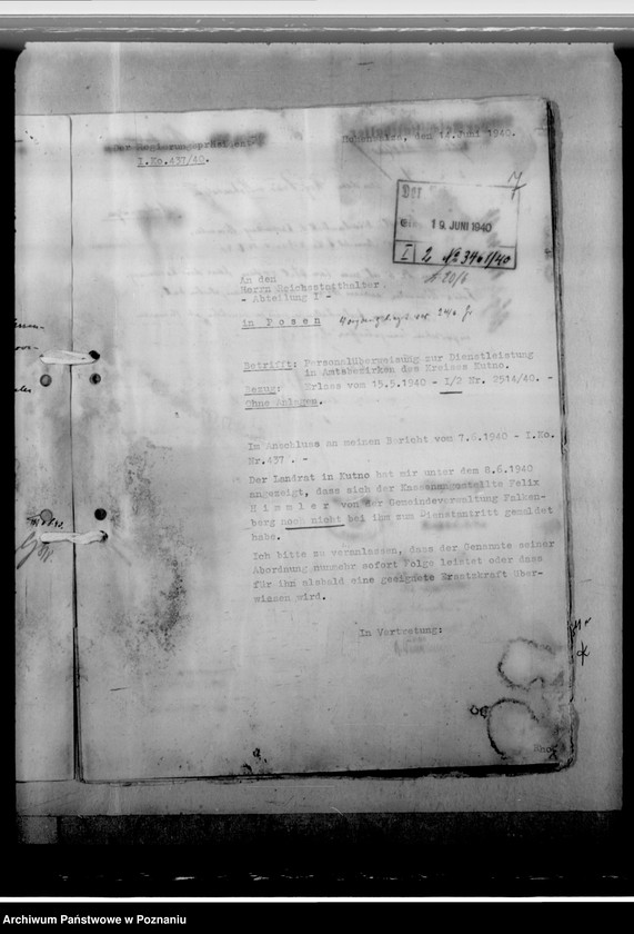 Obraz 11 z jednostki "Nazwiska 15 urzędników, ubiegających się o zatrudnienie w Kraju Warty"