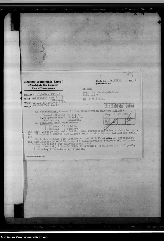 Obraz 19 z jednostki "Oberschule Turek"