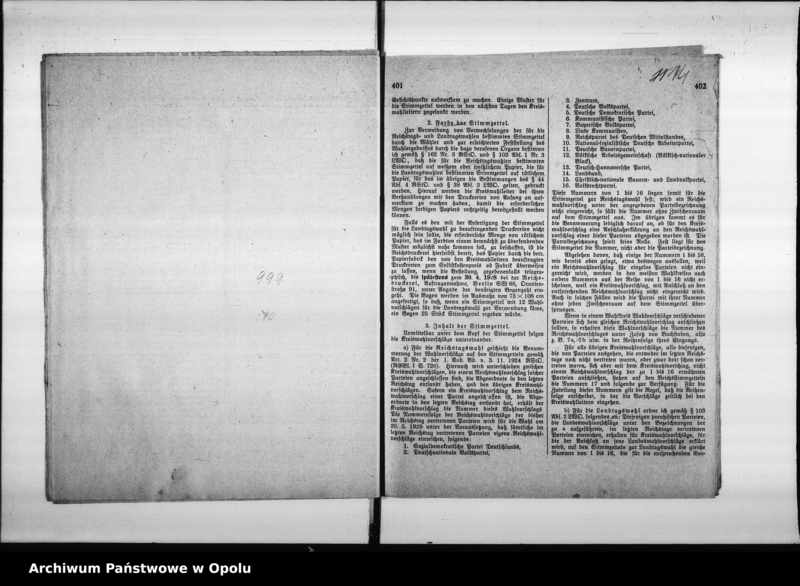 Obraz 15 z jednostki "Reichstags - und Landtags - Wahl 20 Mai 1928"