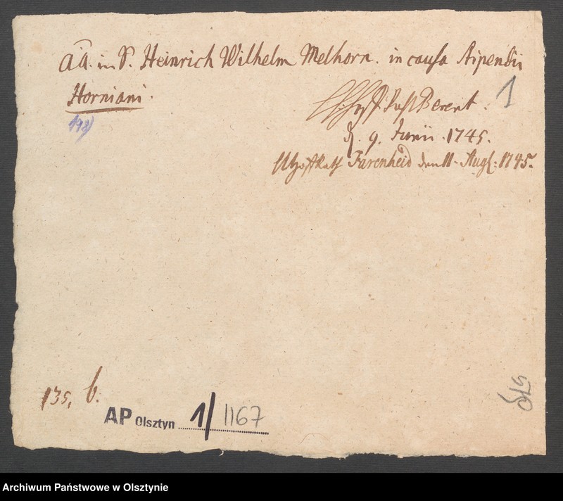 image.from.unit.number "In S. [Sachen] Heinrich Wilhelm Melhorn in causa Stipendi"