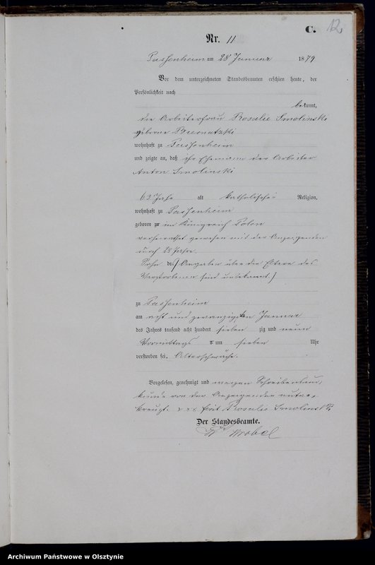 image.from.unit.number "Sterbe-Haupt-Register Nr 1 - 54"