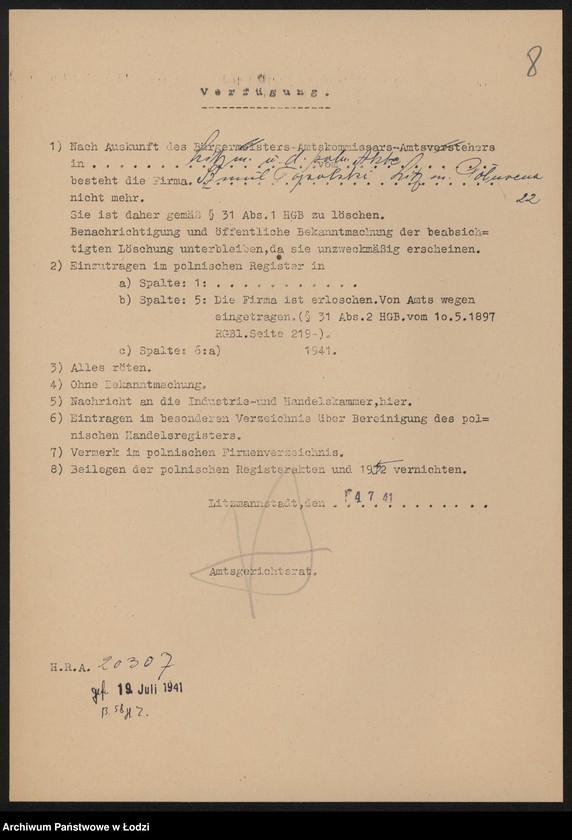 Obraz 10 z jednostki "Szmul Topolski- sklep rzeźniczy"