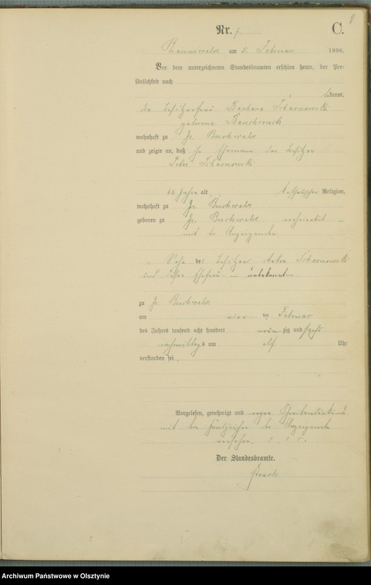 image.from.unit.number "Sterbe-Haupt-Register Nr 1 - 49"