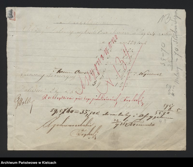 image.from.unit.number "Dowody rozchodu kasy dóbr Przęsławice od dnia 1 października"