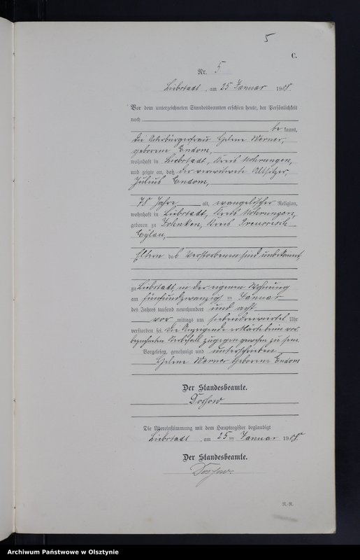 image.from.unit.number "Sterbe-Neben-Register Nr 1 - 58"