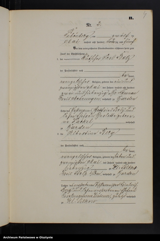 image.from.unit.number "Heiraths-Neben-Register Nr 1 - 19"
