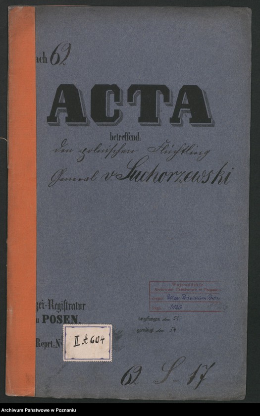 Obraz 2 z jednostki "A. betr. den polnischen Flüchtling General von Suchorzewski"