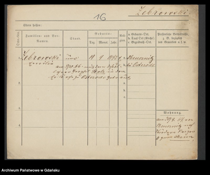 image.from.unit.number "Karty meldunkowe: Zapel - Zeitz"