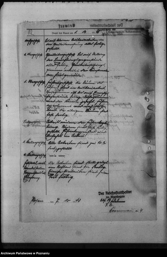 Obraz 16 z jednostki "Sprawozdania ze stanu robót przy przebudowie zamku w Poznaniu"