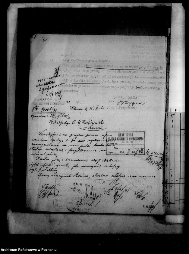 Obraz 6 z jednostki "Państwowa Szkoła Budownictwa i Handlu męska - Leszno, akta ogólne personalne"