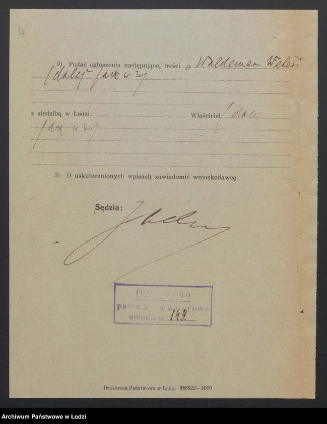 Obraz 6 z jednostki "Waldemar Weber – sprzedaż barwników anilinowych i produktów chemicznych"