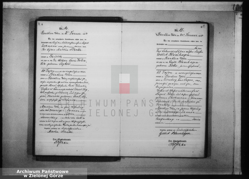 Obraz 12 z jednostki "[Księga aktów zgonów rok 1894 od nr 1 do nr 124]"