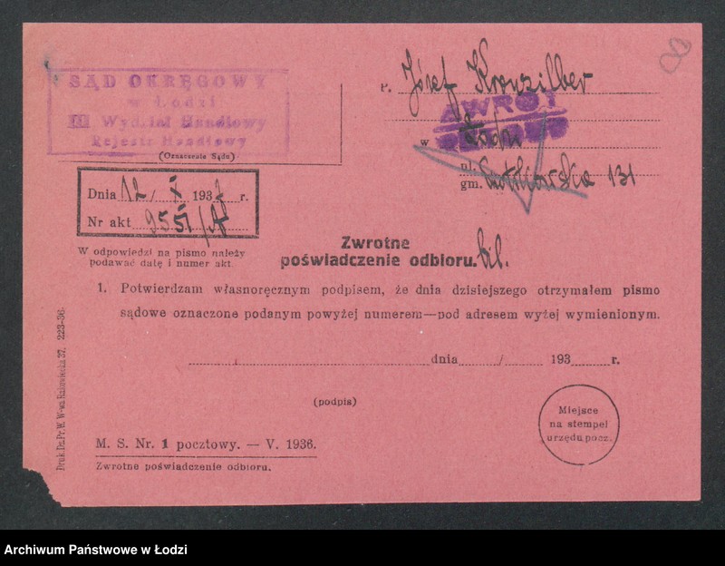 Obraz 10 z jednostki "Józef Kronzilber- sprzedaż skór"