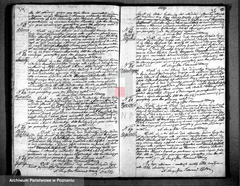Obraz 20 z jednostki "Duplikat urodzonych, zaślubionych i zgonów"