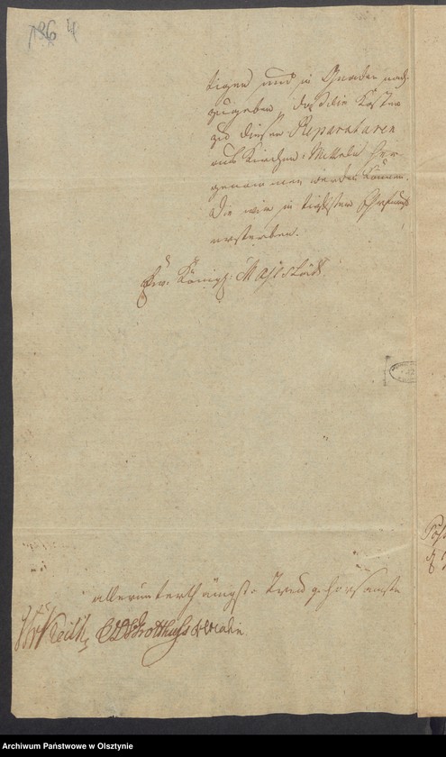 image.from.unit.number "Die Reparaturen bey der Kirche und dem Organisten Hause in Postnicken"