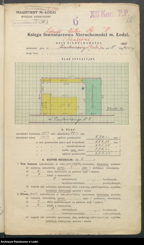 image.from.unit.number "Księga inwentarzowa nieruchomości m. Łodzi ul. Piasta"