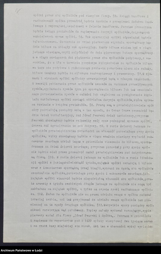 Obraz 9 z jednostki "Józef Psarski i S-ka- zakład ogrodniczy"