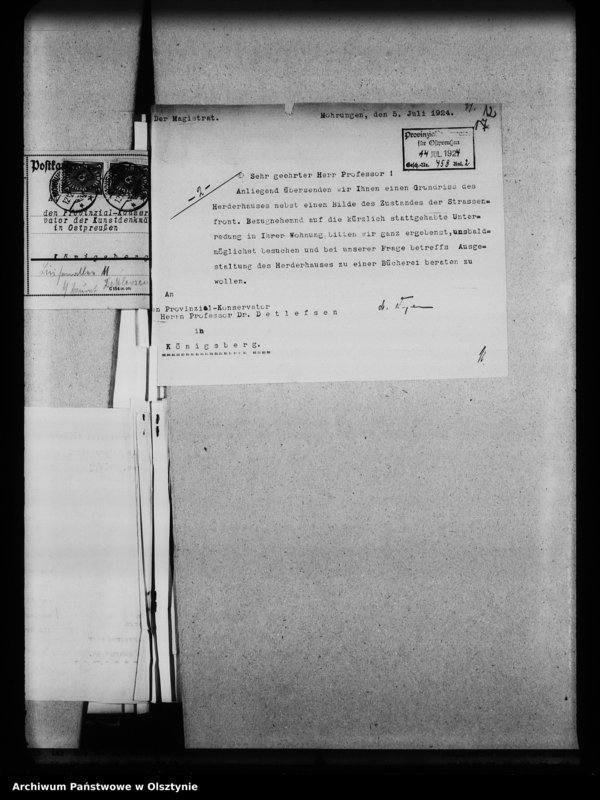 image.from.unit.number "Mohrungen, Spuren Herders"