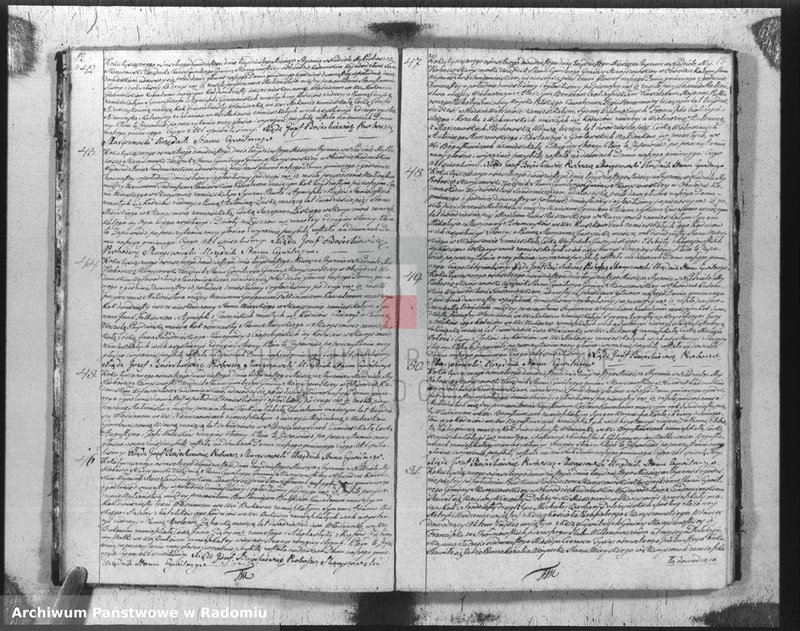 Obraz 9 z jednostki "Akta stanu cywilnego parafii Skaryszów małżeństw na rok 1820"