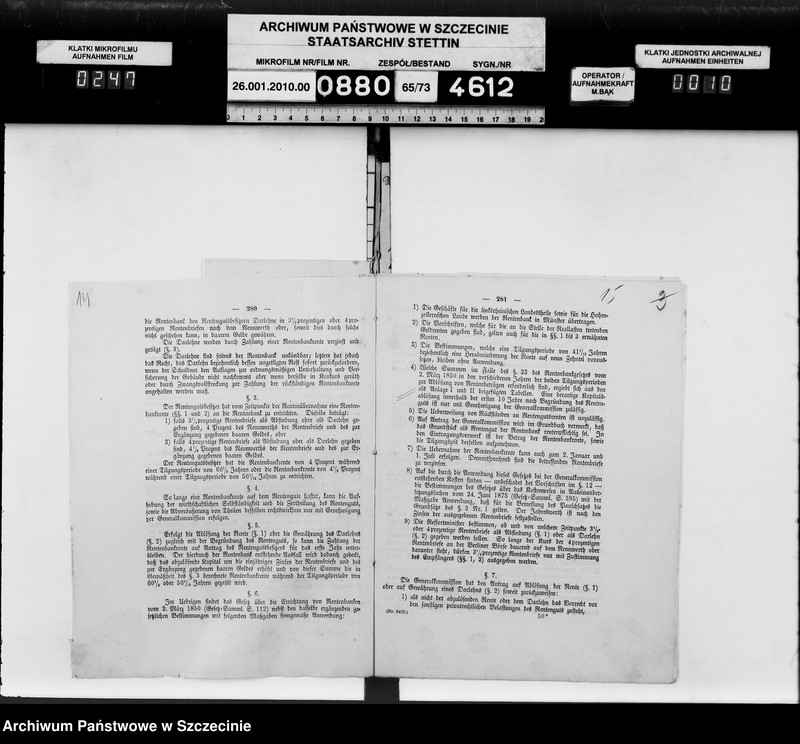 image.from.unit.number "Errichtung von Rentengütern, vol. I"