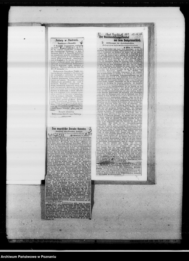 Obraz 12 z jednostki "Emigracja do Ameryki [wycinki prasowe]"