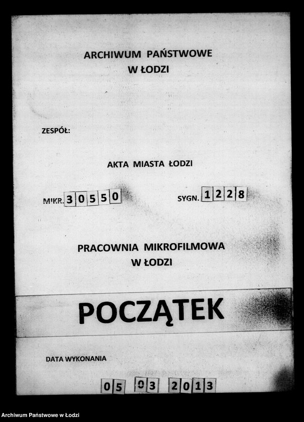 Obraz 1 z jednostki "Akta tyczące się spisu inwentarza pozostałości po zmarłym Gotfrydzie Katałowskim"