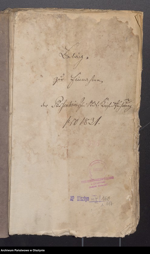 image.from.unit.number "Beläge zur Einnahme der Passenheimschen Stadt Kirchen Rechnung"