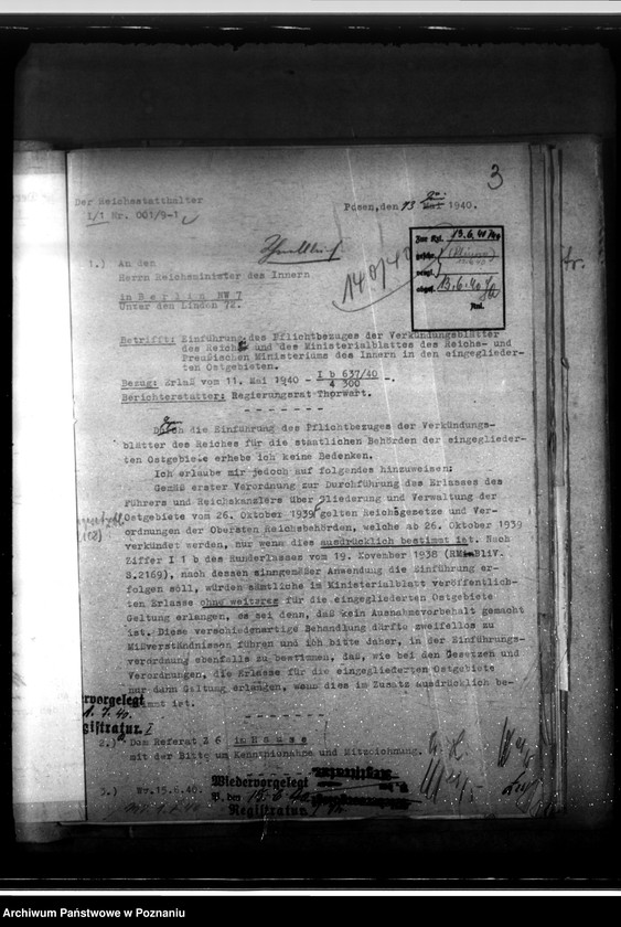 Obraz 7 z jednostki "Przepisy i korespondencja w sprawie dzienników urzędowych, ksiąg adresowanych itp.."