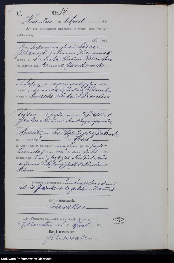 image.from.unit.number "Sterbe-Neben-Register Nr 1 - 72"