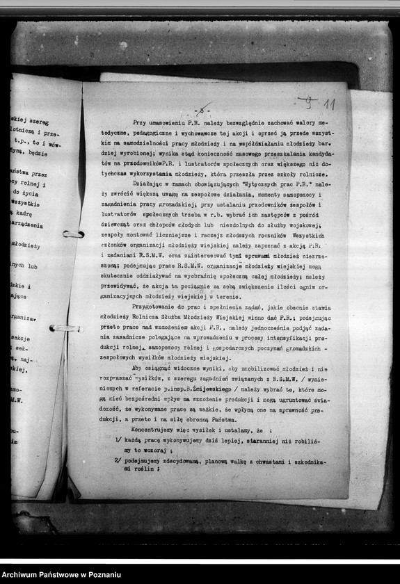 Obraz 15 z jednostki "Powiatowa Komisja Rolniczej Służby Młodzieży Wiejskiej - regulamin, protokoł zebrania"