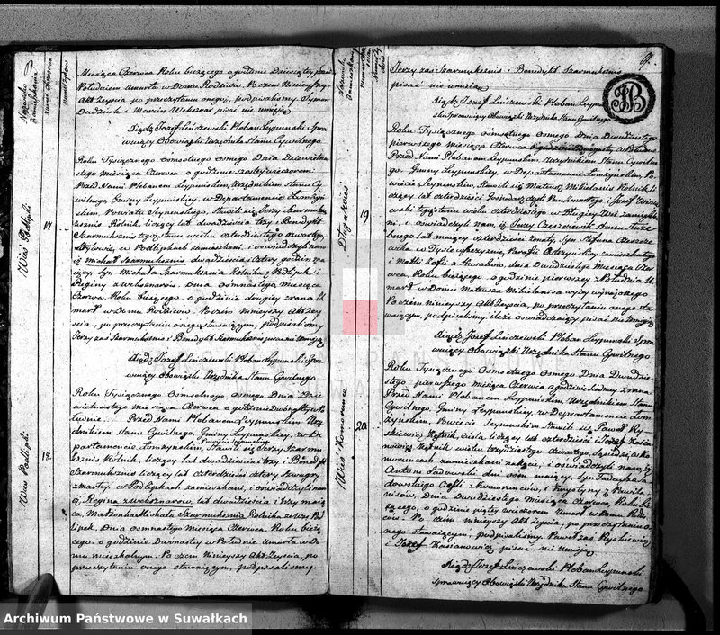 image.from.unit.number "Księga Aktów Cywilnych Zeyscia Gminy Leypuńskiej od Dnia 1-o Maja 1808 R-y zaczęta, a 1-o Maja ukoczona 1809 r."
