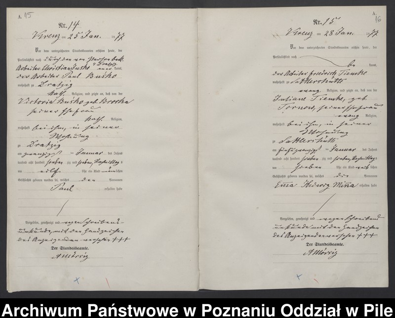 Obraz 11 z jednostki "Księga urodzeń"