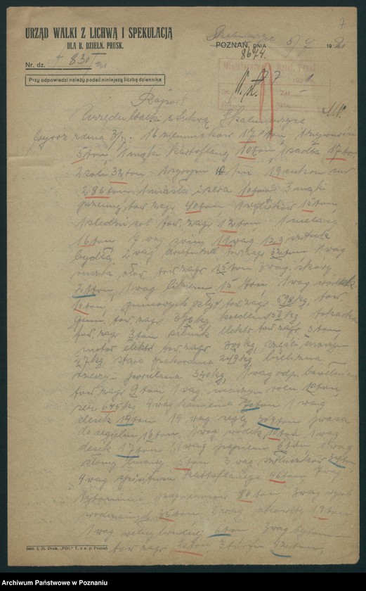 Obraz 8 z jednostki "[Raporty z kontroli wywożonych i przywożonych towarów]"